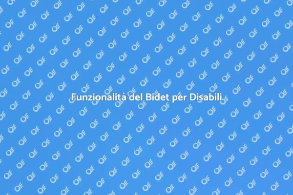 Bidet Innovativi per Disabili