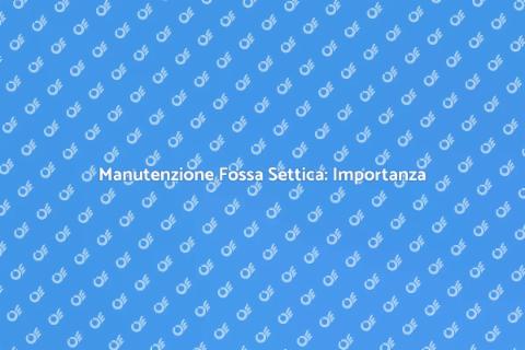 Pulizia Fossa Settica: Guida Essenziale