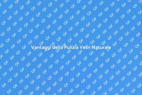 Pulizia Vetri Ecologica e Sostenibile