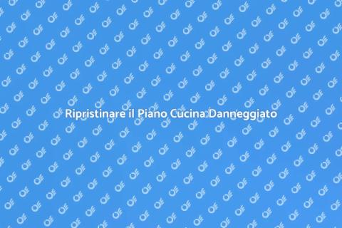 Riparare Crepa nel Piano Cucina