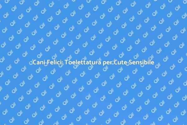 Toelettatura per Cani: Salute e Bellezza