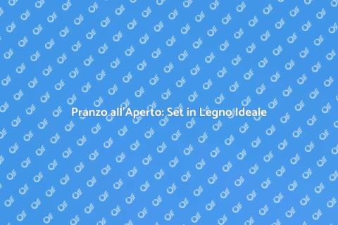 Set da Pranzo in Legno per Esterni