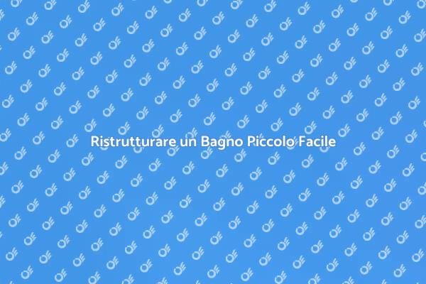 Come Trasformare un Bagno Piccolo