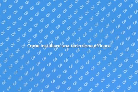 Installare una recinzione a casa