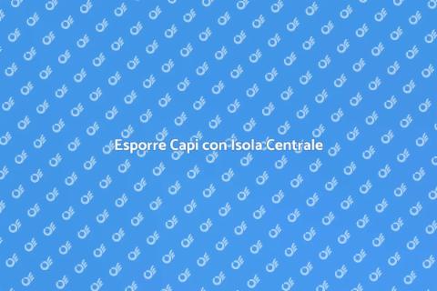 Isola Centrale per Esposizione Capi