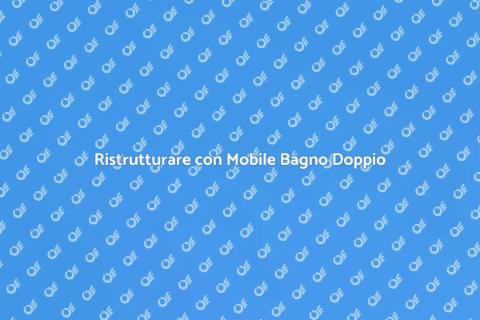 Mobile Bagno con Doppio Lavabo