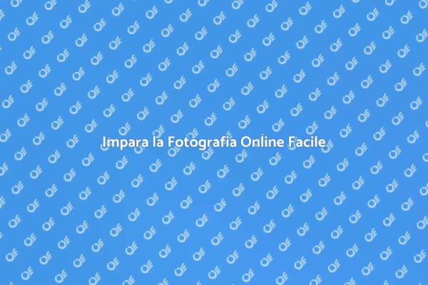 Scopri il Corso di Fotografia Online