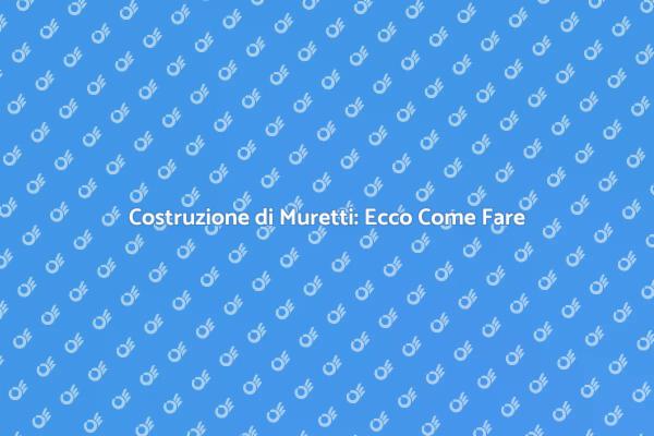 Progetta il Tuo Muretto in Calcestruzzo