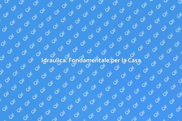 L'importanza dei Servizi Idraulici