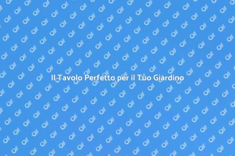 Tavolo da Picnic per Esterni Ideale