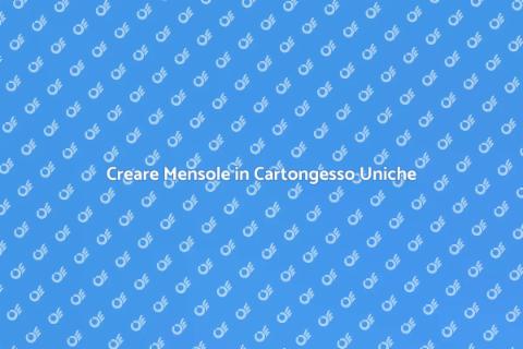 Mensole in Cartongesso Personalizzate