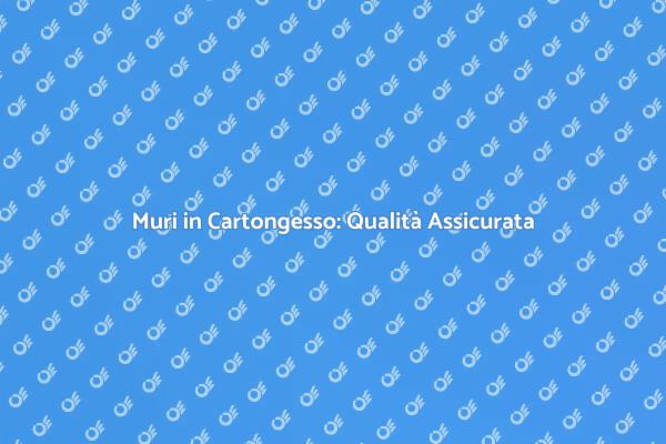Garanzia di Qualità per Cartongesso