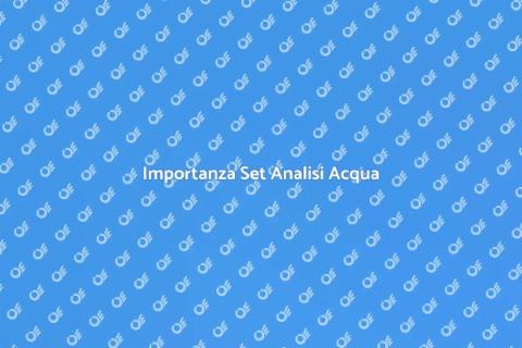 Set Completo per Analisi Acqua
