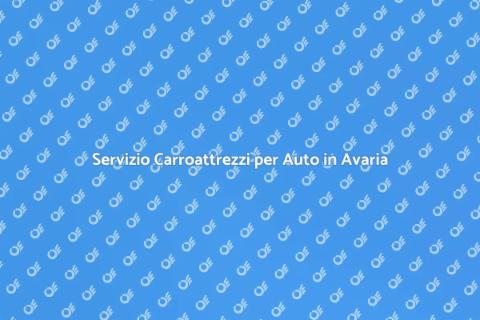 Carroattrezzi Auto in Avaria