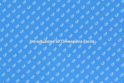 Corso Introduttivo all'Omeopatia