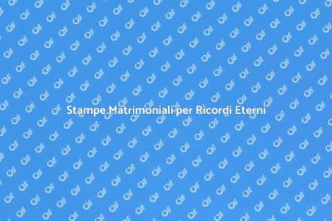Set di Stampe Fotografiche Matrimonio