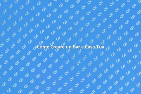 Costruire un Bancone Bar per Casa