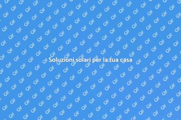 Utilizza l'energia solare oggi