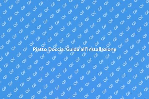 Installazione Piatto Doccia Sostenibile