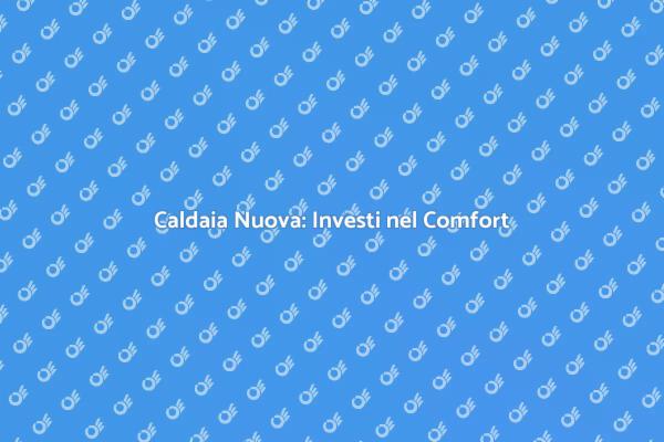 Caldaia: Comfort e Risparmio Energetico
