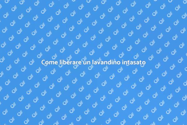 Soluzioni per un lavandino intasato