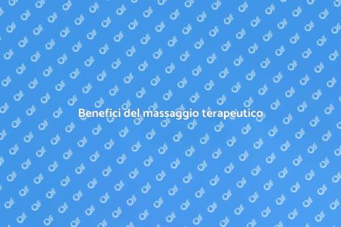 Massaggio terapeutico per il benessere