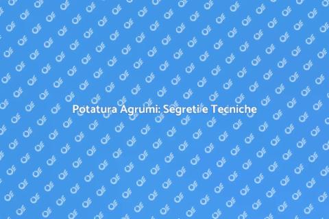 Potatura Agrumi: Guida Completa