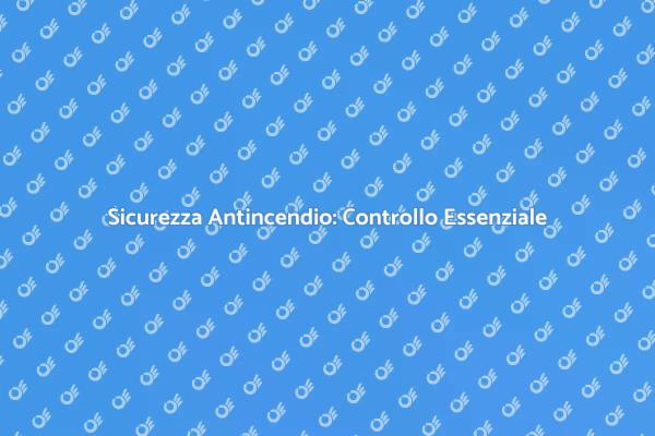 Controllo Antincendio: Sicurezza Prima di Tutto