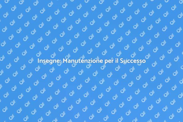 Manutenzione Insegne: Chiave per il Successo