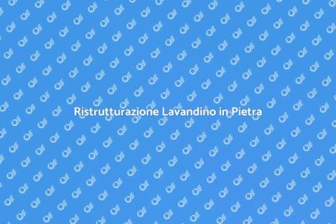 Ristrutturare Lavandino in Pietra