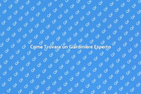 Trovare un Giardiniere Qualificato