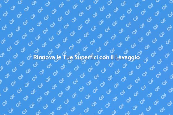 Lavaggio a Pressione: Superfici Rinnovate