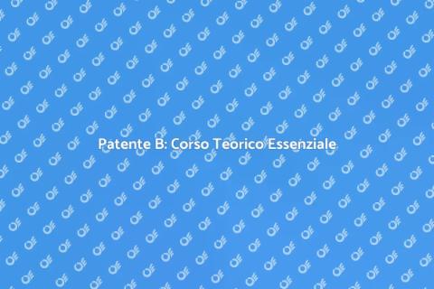 Corso Teorico Patente B: Guida Completa