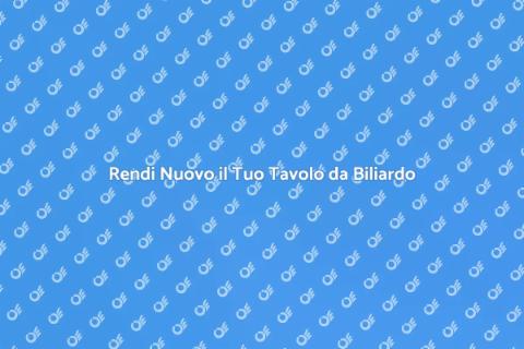 Riparare Tavolo da Biliardo Difettoso