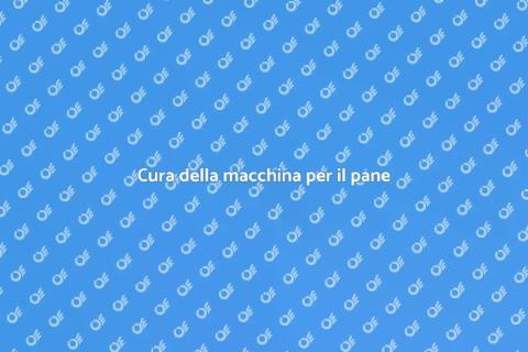 Manutenzione macchina per il pane