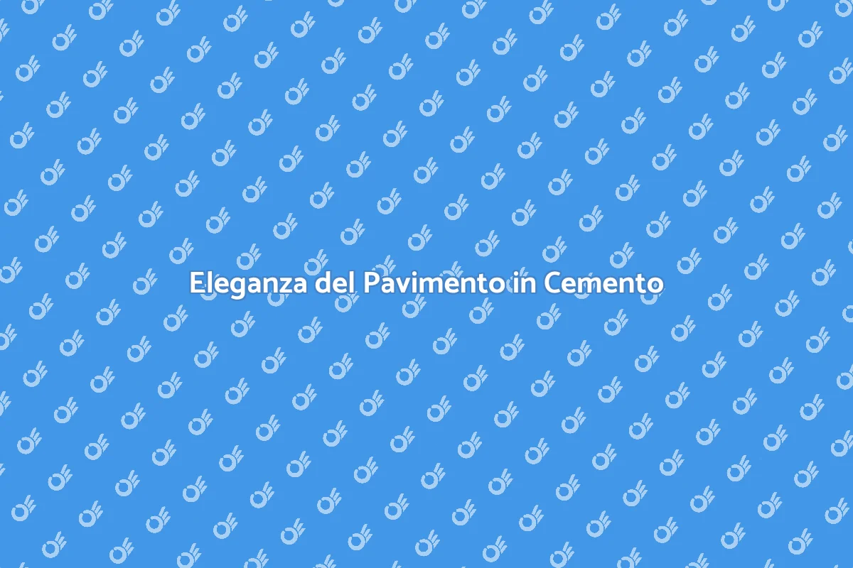 Pavimento in Cemento Colorato