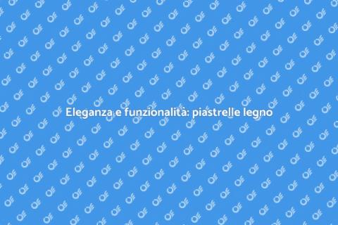 Piastrelle effetto legno per uffici