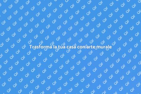 Pittura murale unica per la tua casa