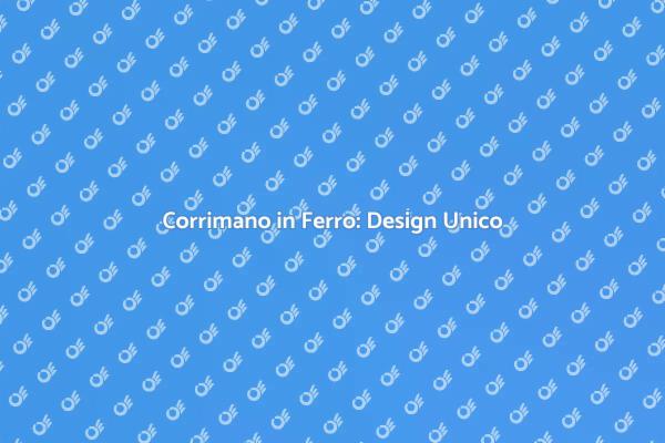 Corrimano in Ferro: Sicurezza e Stile