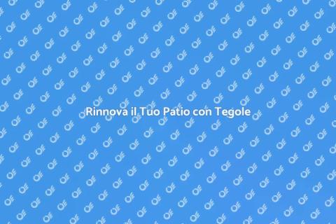 Copertura Patio con Tetto in Tegole