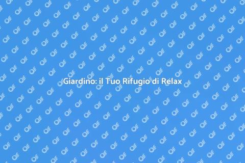 Zona Relax nel Giardino