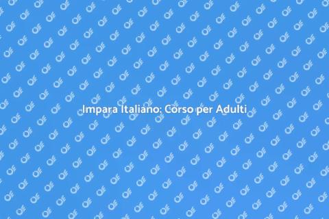 Corso di Italiano per Adulti