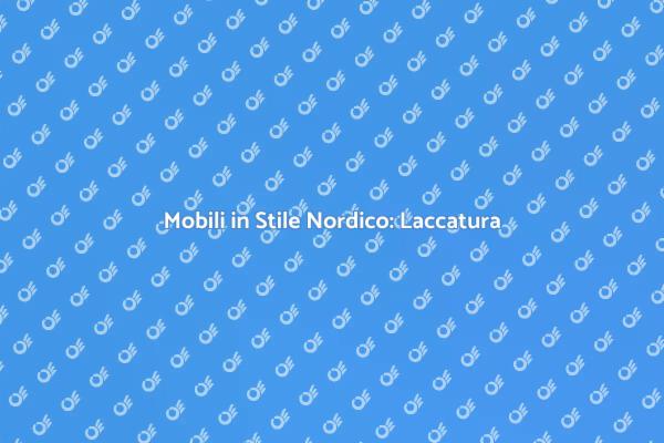 Riscopri i Tuoi Mobili con la Laccatura