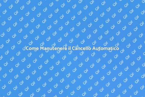 Manutenzione Centralina Cancello Automatico