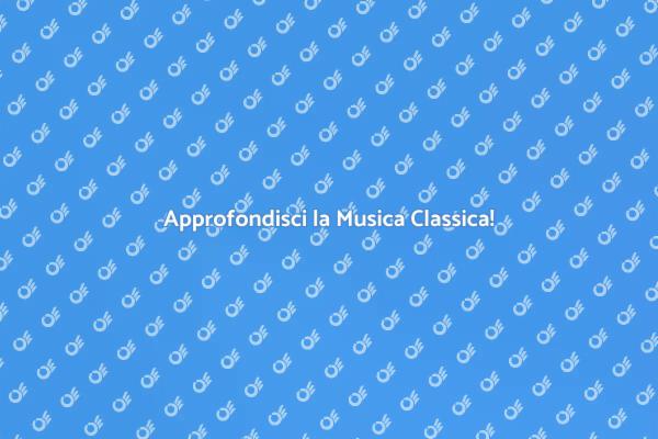 Un Master per Amanti della Musica Classica