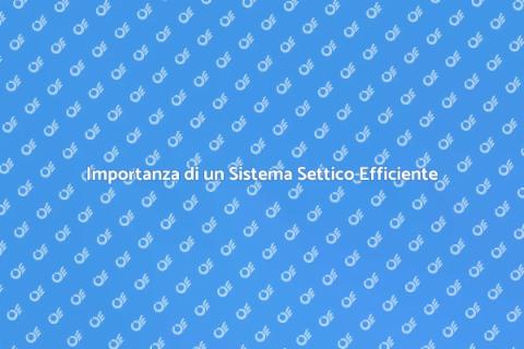 Un Sistema Settico Affidabile e Duraturo
