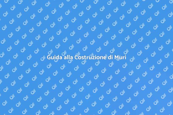 Costruzione di Muri di Contenimento