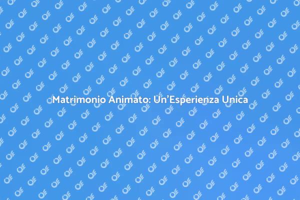 Trasforma il Tuo Matrimonio con l'Animazione