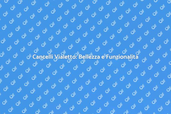 Cancelli Vialetto: Un Must per il Giardino