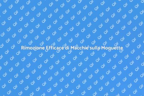Pulizia a Iniezione ed Estrazione Moquette